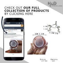 Load image into Gallery viewer, H&D HYALINE & DORA 3D Laser Engraved Flower of Life Crystal Ball Paperweight with Stand,Chakra Healing Grid Flower Globe for Spiritual Decor Gift