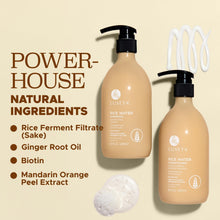 Load image into Gallery viewer, Luseta Rice Water Shampoo and conditioner Set Strengthening & Nourishing Revitalizes Shine for All Hair Types Hydrating & Frizz Control for Women and Men 16.9oz*2