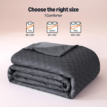 Load image into Gallery viewer, Amazon Basics Cooling Comforter, Soft Lightweight Waffle Weave Blanket for Hot Sleepers, Summer & All Season Bedding to Keep Cool for Night Sweats, 106"x90", King, Dark Gray
