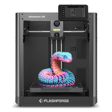 Load image into Gallery viewer, FLASHFORGE Adventurer 5M 3D Printer with Fully Auto Leveling, Max 600mm/s High Speed Printing, 280°C Direct Extruder with 3S Detachable Nozzle, CoreXY All Metal Structure, Print Size 220x220x220mm