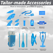 Load image into Gallery viewer, iTAOSTAR J06A 35" Extra Wide Paddle Board for Better Balance, Inflatable Stand Up Paddle Board with Premium SUP Accessories, Inflatable Paddle Boards for Adults/Youth of All Skill Levels