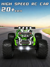 Load image into Gallery viewer, Zappido RC Cars for Boys Age 4-7 8-12, 20km/h High Speed Remote Control Monster Truck with Dino Theme, All-Terrain Off-Road Crawler with Impact-Resistant Flexible Shell, 2 Batteries,Gift Boy Toys