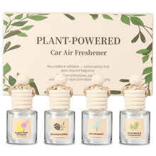 Load image into Gallery viewer, Car Air Freshener Oil Diffuser - Hanging Long Lasting Scent for Car & Home (BlackBerry & Bay, White Musk & Cedarwood, English Pear & Freesia, Wild Bluebell)