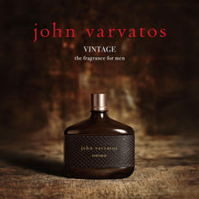 Load image into Gallery viewer, John Varvatos Men's Cologne, Vintage Eau de Toilette EDT Spray, Aromatic Chypre Scent with Notes of Quince Paste, Patchouli & Tobacco Leaf, 4.2 fl oz