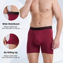 Load image into Gallery viewer, BAMBOO COOL Men's Ultra ComfortSoft Underwear, Moisture Wicking & Breathable No Ride Up Boxer Briefs with Fly, Multipack