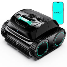 Load image into Gallery viewer, (2026 Upgrade) WYBOT C1 Cordless Robotic Pool Vacuum for Inground Pools, Above Ground Pool Cleaner 4-in-1 Wall & Waterline Cleaning Up to 1,614sq.ft, 150mins Smart Navigation, App Support, Black