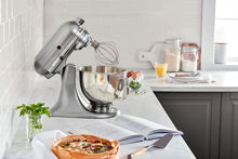 Load image into Gallery viewer, KitchenAid Artisan Series 5 Quart Tilt Head Stand Mixer with Pouring Shield KSM150PS, Contour Silver, Zinc