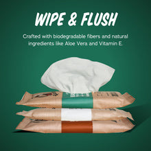 Load image into Gallery viewer, Dr. Squatch Beast Wipes, Flushable Wipes for Men, Soothing and Refreshing Adult Wipes - 2-Pack Rainforest Rapids