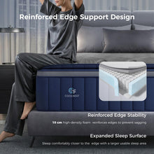 Load image into Gallery viewer, Sweetnight CoolNest 16 Inch Queen Mattress, Hybrid Queen Size Mattresses with DuoSense Pillow Top & Memory Foam for Feels up to 8° Cooler, Medium Firm Mattress Pressure Relief CertiPUR-US Certified
