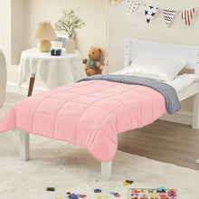 Load image into Gallery viewer, yescool Weighted Blanket (10 lbs, 41" x 60", Pink & Grey) Cooling Heavy Blanket, Perfect for 90-110 lbs, Breathable Throw Blanket Gifts with Premium Glass Bead, Machine Washable