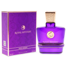Load image into Gallery viewer, Swiss Arabian Royal Mystery - Luxury Products From Dubai - Long Lasting, Addictive Personal EDP Spray Fragrance - Seductive Signature Aroma - 3.4 Oz