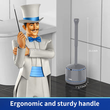 Load image into Gallery viewer, MR.SIGA Toilet Plunger with Holder, Heavy Duty Plunger with Sturdy Handle for Toilet Cleaning, Gray