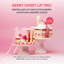 Load image into Gallery viewer, LANEIGE Berry Sweet Lip Trio Set | Lip Sleeping Mask Strawberry Shortcake & Mini Lip Glowy Balms in Berry & Vanilla