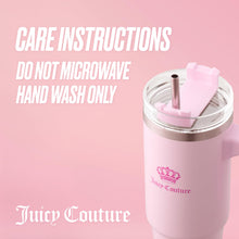 Load image into Gallery viewer, Juicy Couture Travel Style Fashion Water Bottle - Light Pink - 31.5oz