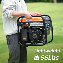 Load image into Gallery viewer, Oxseryn Power Equipment 4400 Watts Inverter Generator Gas Powered, Portable Open Frame Generator, Low Noise with ECO Mode, RV Ready, Emergency Home Backup