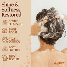 Load image into Gallery viewer, VANIDOX Batana Oil Shampoo and Conditioner Set – Biotin & Niacinamide Infused – Sulfate-Free, Paraben-Free – Moisturizing & Strengthening Hair Care for All Hair Types – 2 x 16 fl oz