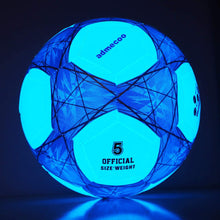 Load image into Gallery viewer, admecoo Light Up Soccer Ball Glow in The Dark Soccer Ball Size 4/5 with Needles and Pump Ball for Men Youth and Adult Night Games…
