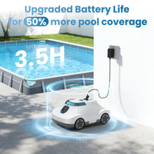 Load image into Gallery viewer, (2026 Upgrade) Cordless Robotic Pool Cleaner, Automatic Pool Vacuum for Above Ground & Inground Pools, 180-Min Runtime, 3L Basket for Leaves & Debris, Auto-Parking, Powerful Suction up to 2200 Sq.Ft