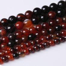 Load image into Gallery viewer, 6MM Red Persian Agate Round Loose Beads Natural Gem Beads Crystal Energy Stone Beads for Jewelry Making DIY Bracelet Necklace