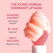 Load image into Gallery viewer, LANEIGE Lip Sleeping Mask & Topper: Hydrating Korean Lip Treatment Mask with Matching Topper to Hold Applicator Spatula | Shea Butter, Vitamin C & Murumuru, Antioxidants | Korean Skin Care