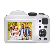 Load image into Gallery viewer, KODAK PIXPRO AZ255-WH 16MP Digital Camera 25X Optical Zoom 24mm Wide Angle Lens Optical Image Stabilization 1080P Full HD Video 3" LCD Vlogging Camera (White)