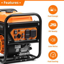 Load image into Gallery viewer, Oxseryn 5000W Inverter Generator Gas Powered, Open Frame Generator, Portable Outdoor Power Equipment, Emergency Home Backup, RV Ready 30A Outlet, ECO Mode, EPA Compliant