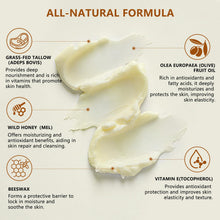 Load image into Gallery viewer, Lilei Beauty Beef Tallow for Skin, Grass-Fed Beef Tallow and Honey Balm, Whipped Body Butter & Face Moisturizer, Unscented, Body Cream, Soothes Dry & Sensitive Skin