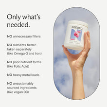 Load image into Gallery viewer, Needed. Multivitamin Capsules for Prenatal, Pregnancy, Breastfeeding, Postpartum | Expertly-Formulated & Third-Party Tested| 30-Day Supply