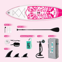 Load image into Gallery viewer, FunWater Inflatable 10'6×33"×6" Ultra-Light SUP for All Skill Levels Everything Included with Stand Up Paddle Board, Adj Paddle, Pump, ISUP Travel Backpack, Leash, Waterproof Bag
