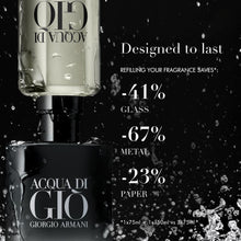 Load image into Gallery viewer, Armani Beauty - Acqua di Giò - Parfum - Cologne for Men - Fresh & Woody Men’s Fragrance - Bergamot, Ginger, Marine, Geranium, Rosemary, Clary Sage, Patchouli, Incense Notes - 1.0 Fl Oz