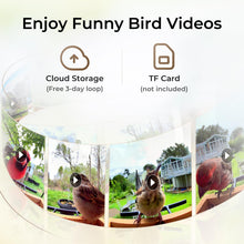 Load image into Gallery viewer, TT Nature Bird Feeder with Camera Solar Powered, Upgraded 1.5L Smart Bird Feeder Camera for Bird Watching, Auto Capture & Instant Real-time Notifications, Ideal Gift for Bird Lovers