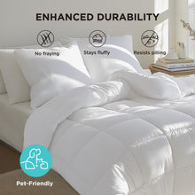 Load image into Gallery viewer, Bedsure Comforter Duvet Insert - Quilted Comforters Queen Size, All Season Duvet, GentleSoft Down Alternative Bedding Blanket, with 8 Tabs, Gifts for Women/Men, White, Queen 88 x 88 Inches