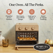 Load image into Gallery viewer, Our Place Wonder Oven | 6-in-1 Stainless Steel Air Fryer Toaster Oven Combo with Basket, Rack, Pan & Tray | Compact 13 QT Countertop Capacity - Toast, Roast, Bake, Reheat, Broil & Steam | Steam