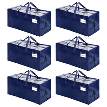 Load image into Gallery viewer, VENO 6 Pack Moving Bags w/Backpack Straps, Moving Boxes & Storage Bins Alternative, Packing Supplies, Camping Accessories Totes for Storage, Dorm Room Essentials Storage Bags (Blue, 6 Pack)