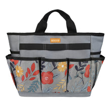 Load image into Gallery viewer, MDSTOP Garden Tool Bag, Garden Tool Kit Holder Home Organizer Storage Carrier, Oxford Garden Hand Tool Storage Tote Organizer with Handle and 8 Roomy Pockets, Floral Gardening Gift, Tools Not Included