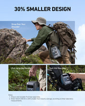 Load image into Gallery viewer, Anker SOLIX C300 DC Power Bank Station and 60W Solar Panel, 288Wh Portable Power Station, LiFePO4 Battery, 300W Solar Generator, for Outdoor, Camping, Traveling, and Emergencies
