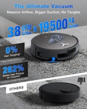 Load image into Gallery viewer, ECOVACS DEEBOT X11 OmniCyclone Robot Vacuum and Mop, Bagless 60-Day Station, 19,500Pa Suction, GaN Fast Charging for Large Homes, Self-Washing Roller Mop, Zero-Tangle for Pet Hair, Smart Navigation