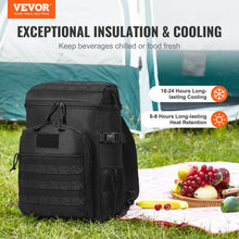 Load image into Gallery viewer, VEVOR Tactical Backpack Cooler, 25L Lunchbox for Work Insulated Leakproof with MOLLE, Lunch Cooler Box with Storage Bags, Lunch Bags Soft Cooler for Office, Picnic, Hiking, Beach, Camping
