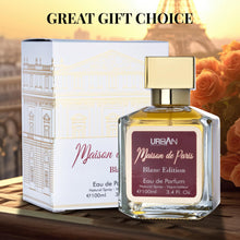 Load image into Gallery viewer, Maison De Paris Blanc Edition Eau De Parfum for Women and Men - Unisex Everyday Fragrance Featuring a Blend of Oriental & Floral Notes - Warm, Spicy & Aromatic Composition - Elegant 100ml Bottle
