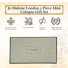 Load image into Gallery viewer, Jo Malone Cologne for Men and Women – Fragrance Variety 5 Piece Mini Gift Set (0.30 oz Each)