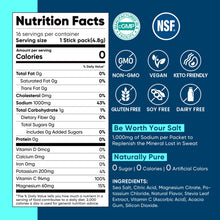 Load image into Gallery viewer, Venture Pal High Sodium Sugar-Free Electrolyte Powder Packets - Hydration Packets with Sodium, Potassium & Magnesium | Zero Calories | Keto, Vegan, and Paleo Friendly | 16 Sticks