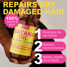 Load image into Gallery viewer, Batana Oil Shampoo and Conditioner Set | Raw Organic Batana Oil for Hair Growth | Clarifying & Thickening Treatment for Thinning Hair | Shampoo and Conditioner for Men & Women