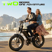 Load image into Gallery viewer, TS TST GRP LLC Electric Bike for Adults, Peak 1500W Motor Retro Ebike, Range 65Miles, 48V 15Ah Removable Battery, 20"x4" Fat Tires, Full Suspension, Off-Road E Bike for City Commuting