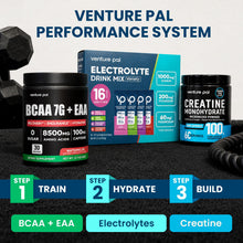 Load image into Gallery viewer, Venture Pal High Sodium Sugar-Free Electrolyte Powder Packets - Hydration Packets with Sodium, Potassium & Magnesium | Zero Calories | Keto, Vegan, and Paleo Friendly | 16 Sticks