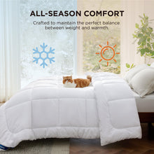 Load image into Gallery viewer, Bedsure Comforter Duvet Insert - Quilted Comforters Queen Size, All Season Duvet, GentleSoft Down Alternative Bedding Blanket, with 8 Tabs, Gifts for Women/Men, White, Queen 88 x 88 Inches