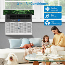 Load image into Gallery viewer, Garvee 8,000 Btu U-Shaped Window Air Conditioner, WiFi & App Control, Ultra Quiet, Enabled Saddle Window AC Unit Cools Up to 350 Sq. ft, Cooling, Dehumidifier, Flexible for Home/Office
