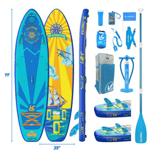 Load image into Gallery viewer, iTAOSTAR J06A 35" Extra Wide Paddle Board for Better Balance, Inflatable Stand Up Paddle Board with Premium SUP Accessories, Inflatable Paddle Boards for Adults/Youth of All Skill Levels