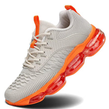 Load image into Gallery viewer, Luogoks Womens Walking Running Shoes Air Cushion Basketball Sneakers Fashion Tennis Breathable Sport Gym Fitness Cross Trainers Shoes Beige Orange 6.5