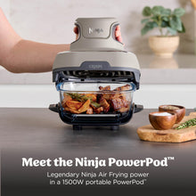 Load image into Gallery viewer, Ninja Crispi 4-in-1 Glass Air Fryer | 450°F | Non-Toxic | 4QT & 6-Cup Glass Containers w/Lids | Microwave, Freezer, Dishwasher Safe | Max Crisp, Air Fry, Bake, Recrisp | Stone | FN101ST