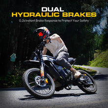 Load image into Gallery viewer, COSWHEEL Electric Dirt Bike for Adults, 7000W Peak Motor Electric Motorcycle, 60V 30Ah Battery, up to 55MPH Off Road Electric Bike, 17" Dirt Tires, Dual Suspension, Hydraulic Brakes